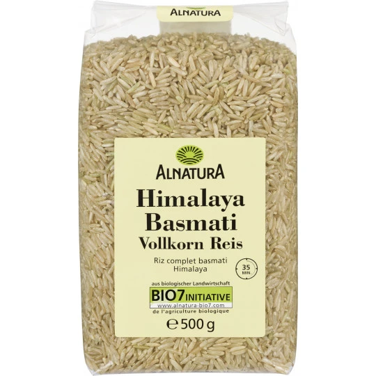 Alnatura Bio Himalaya Basmati Vollkorn Reis 500G 3 Alnatura Bio Himalaya Basmati Vollkorn Reis 500G