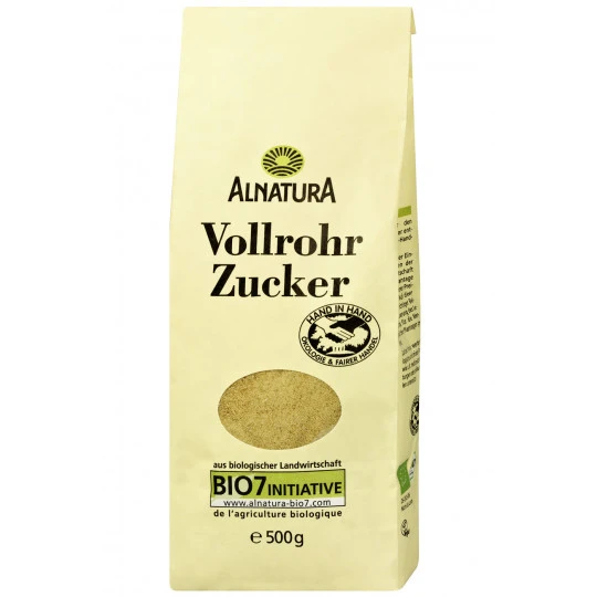 Alnatura Bio Vollrohrzucker 500G 3 Alnatura Bio Vollrohrzucker 500G