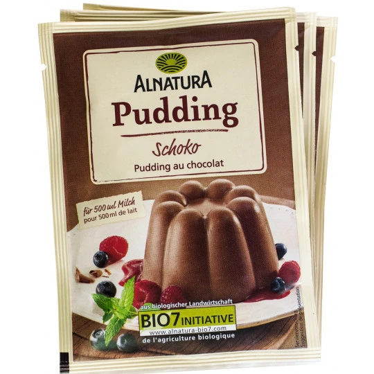 Alnatura Bio Pudding Schoko 3ST 138G 3 Alnatura Bio Pudding Schoko 3ST 138G