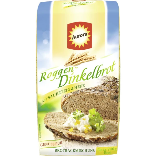 Aurora Brotbackmischung Roggen-Dinkelbrot 500G 3 Aurora Brotbackmischung Roggen-Dinkelbrot 500G