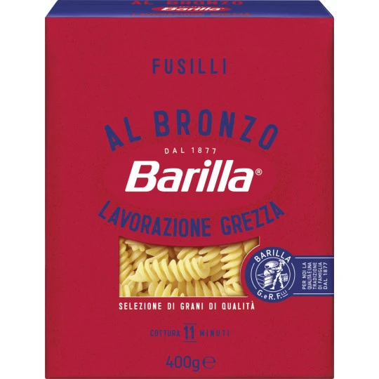 Barilla Fusilli Al Bronzo 400G 3 Barilla Fusilli Al Bronzo 400G