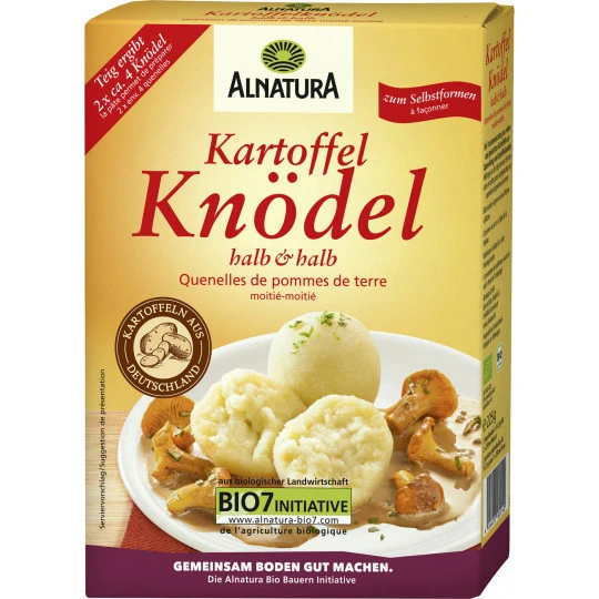 Alnatura Bio Kartoffelknödel Halb & Halb 225G 3 Alnatura Bio Kartoffelknödel Halb & Halb 225G