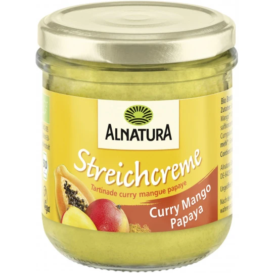 Alnatura Bio Streichcreme Curry Mango Papaya 180G 3 Alnatura Bio Streichcreme Curry Mango Papaya 180G