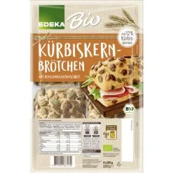 Bio EDEKA Kürbiskernbrötchen 4x 80G