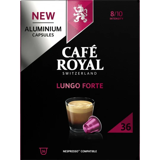 Café Royal Lungo Forte Kaffeekapseln 36ST 198G 3 Café Royal Lungo Forte Kaffeekapseln 36ST 198G
