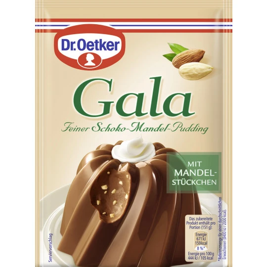 Dr. Oetker Gala Feiner Schoko-Mandel-Pudding 2ST 110G 3 Dr. Oetker Gala Feiner Schoko-Mandel-Pudding 2ST 110G