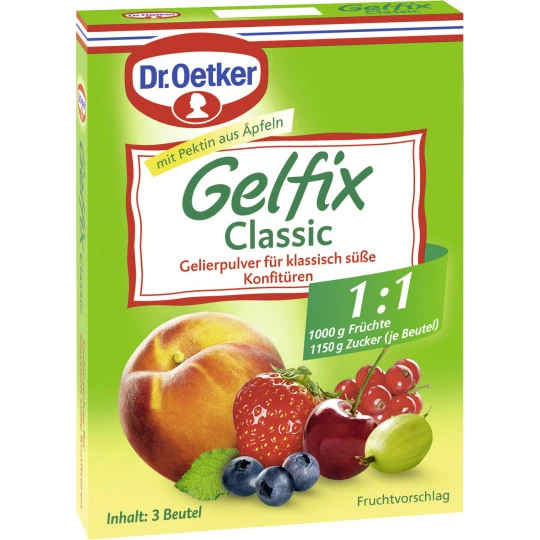 Dr. Oetker Gelfix Classic Gelierpulver 1:1 60G 3 Dr. Oetker Gelfix Classic Gelierpulver 1:1 60G