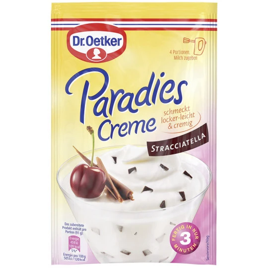 Dr. Oetker Paradies Creme Stracciatella 66G 3 Dr. Oetker Paradies Creme Stracciatella 66G