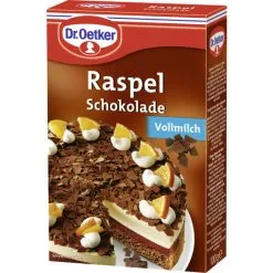 Dr. Oetker Raspel Schokolade Vollmilch 100G