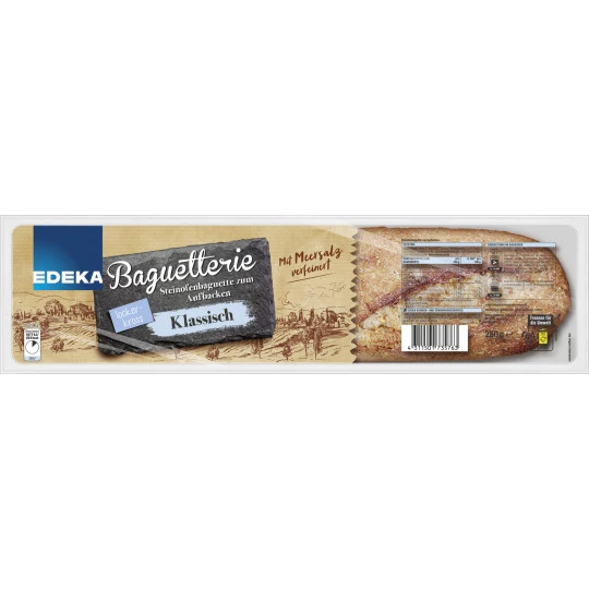 EDEKA Baguetterie Steinofenbaguette Klassisch 250G 3 EDEKA Baguetterie Steinofenbaguette Klassisch 250G