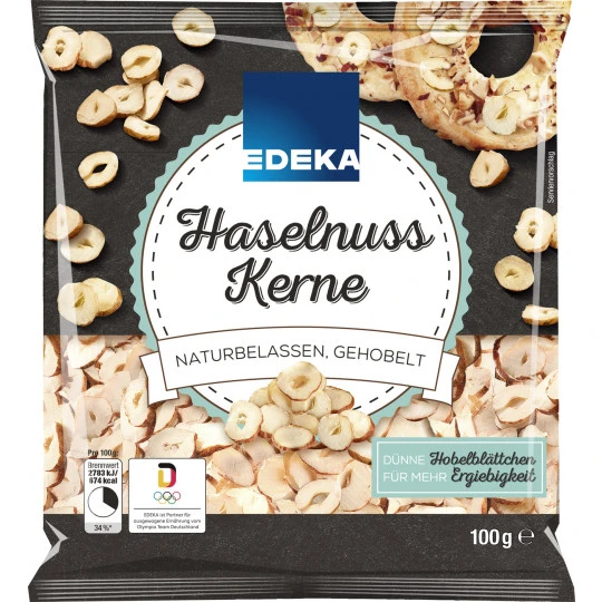 EDEKA Haselnusskerne Naturbelassen, Gehobelt 100G 3 EDEKA Haselnusskerne Naturbelassen, Gehobelt 100G