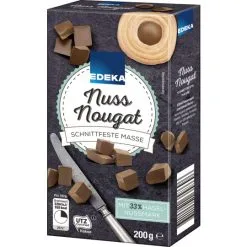 EDEKA Nussnougat Schnittfeste Masse 200G