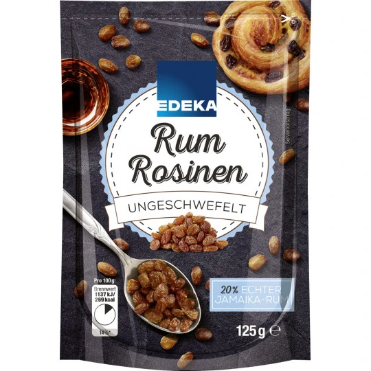 EDEKA Rum Rosinen Ungeschwefelt 125G 3 EDEKA Rum Rosinen Ungeschwefelt 125G