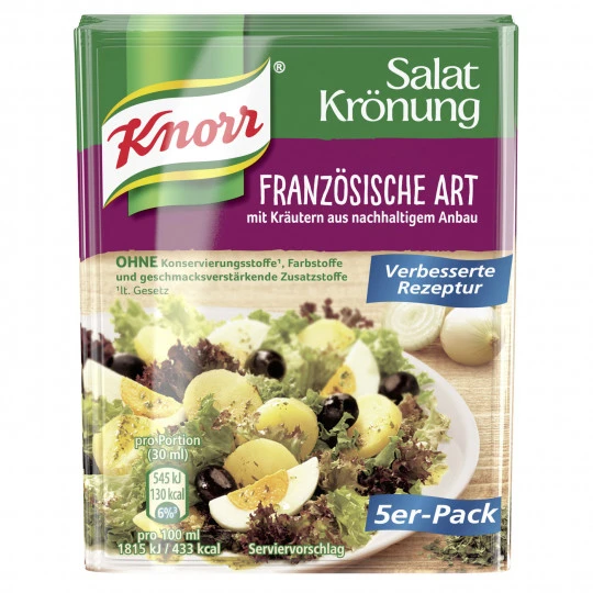 Knorr Salatkrönung Französische Art 5ST 40G 2 Knorr Salatkrönung Französische Art 5ST 40G