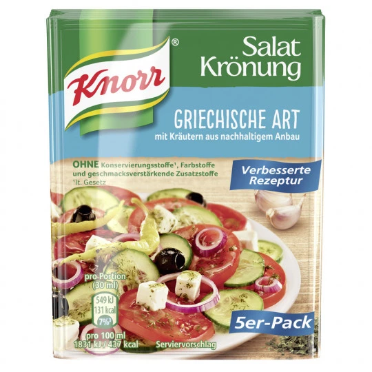 Knorr Salatkrönung Griechische Art 5ST 45G 3 Knorr Salatkrönung Griechische Art 5ST 45G