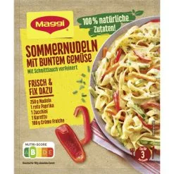 Maggi Sommernudeln Mit Buntem Gemüse 38G
