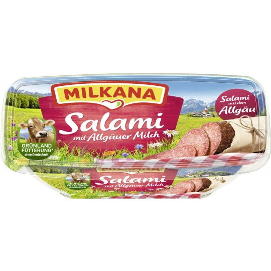 Milkana Frischeschale Salami 57% Rahmstufe 190G 3 Milkana Frischeschale Salami 57% Rahmstufe 190G