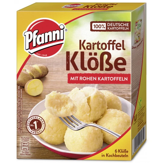 Pfanni Kartoffel Klöße Mit Rohen Kartoffeln Für 6 Stück 200G 3 Pfanni Kartoffel Klöße Mit Rohen Kartoffeln Für 6 Stück 200G