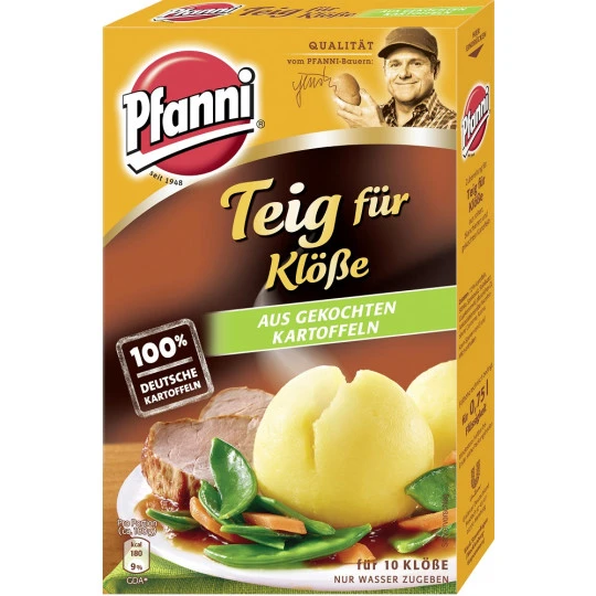 Pfanni Teig Für Klöße Aus Gekochten Kartoffeln Für 10 Stück 275G 3 Pfanni Teig Für Klöße Aus Gekochten Kartoffeln Für 10 Stück 275G