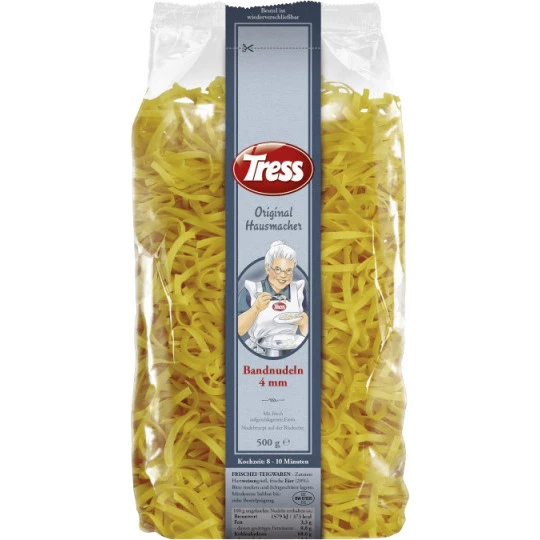 Tress Original Hausmacher Bandnudeln 4mm 500G 3 Tress Original Hausmacher Bandnudeln 4mm 500G